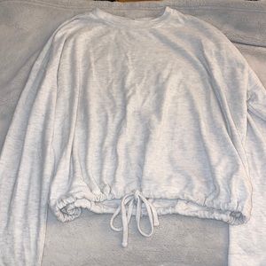 Light grey crop top Cotton On sweatshirt